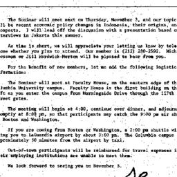Announcements, 1983-10-19. ...