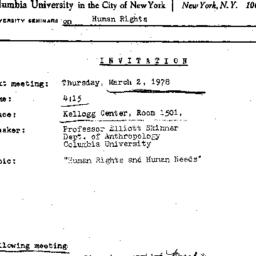 Announcements, 1978-03-02. ...