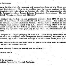 Announcements, 1983-09-19. ...