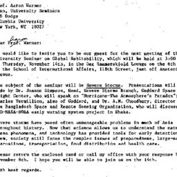 Announcements, 1987-10-10. ...