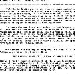 Announcements, 1991-02-28. ...