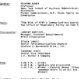 Announcements, 1984-05-31. ...
