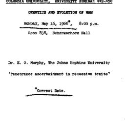 Announcements, 1966-05-16. ...