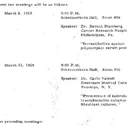 Announcements, 1965-02-24. ...