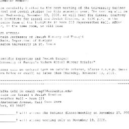 Announcements, 2008-11-19. ...