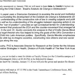 Announcements, 2006-01-19. ...