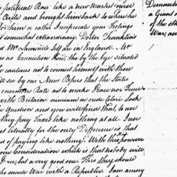 [Document, 1782 August 06]