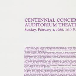 Centennial Concert