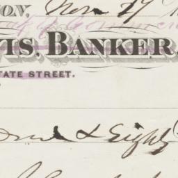 Jos W. Davis, Banker. Check