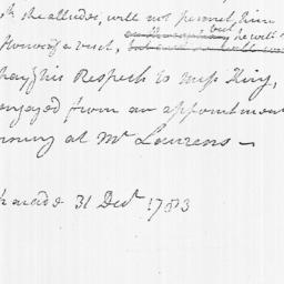 [Document, 1783 December 31]