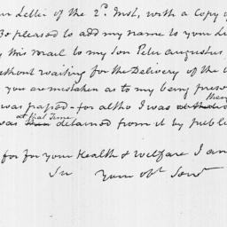 Document, 1820 October 10