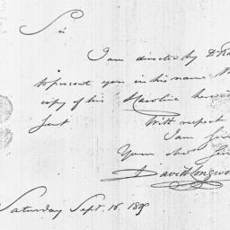 [Document, 1809 September 16]