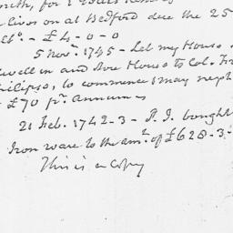 Document, 1747 April 20