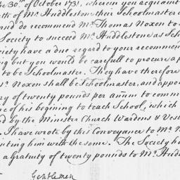 Document, 1731 November 24