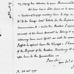 Document, 1775 October 26