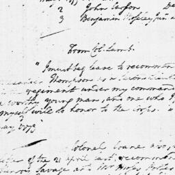 Document, 1779 June 14