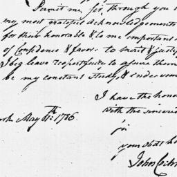 [Document, 1786 May 11]