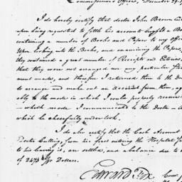 Document, 1784 December 29