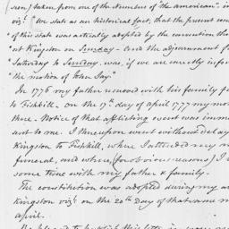 Document, 1822 January 08