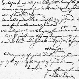 [Document, 1772 May 27]
