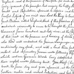 Document, 1770 January 07