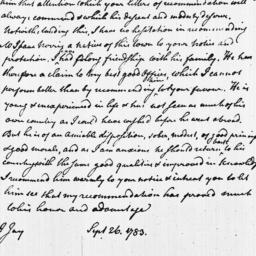 Document, 1783 September 26