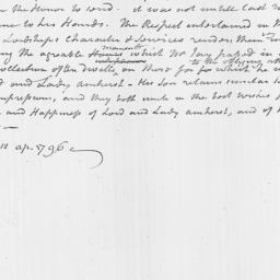 [Document, 1796 April 12]