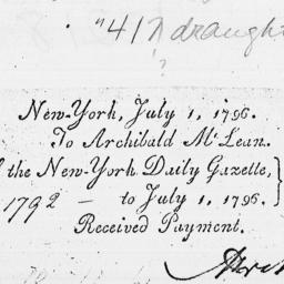 [Document, 1796 July 01]