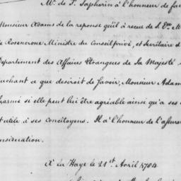 [Document, 1785 March 31]