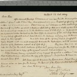 Document, 1809 February 22